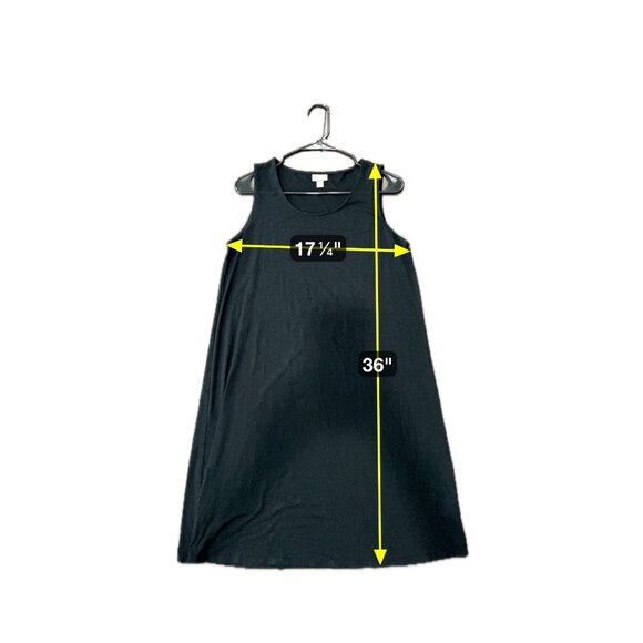 J. Jill Black Stretch Sleeveless Tank Dress Sz Medium - Picture 7 of 10